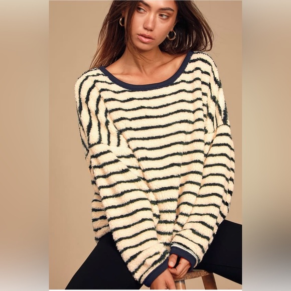 NWT Free People Breton Striped Pullover, size M - Picture 4 of 7